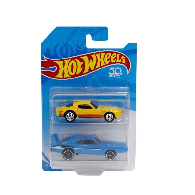 HOT WHEELS DIE CAST VEHICULO DE JUGUETE PAQUETE DE 2 AUTOS MATTEL