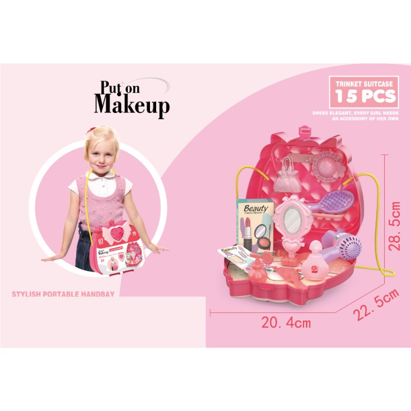 SET BELLEZA BEAUTY 15 PIEZAS BOLSO