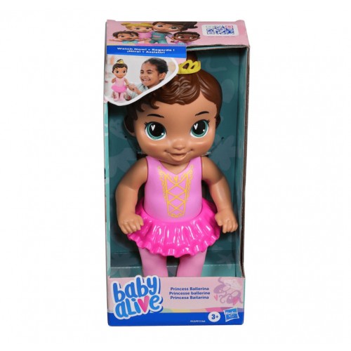 Muñeca Baby Alive Princesa Bailarina Pelo Castaño Hasbro F9123