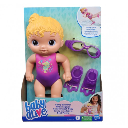 Muñeca Baby Alive Sunny La Nadadora Pelo Rubio Hasbro F8140