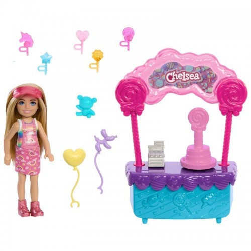 MUÑECA BARBIE STACIE AL RESCATE CHELSEA ESTACIÓN DE DULCES