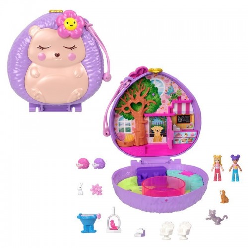 MUÑECA POLLY POCKET ESTUCHE DE CAFETERÍA DE ERIZO