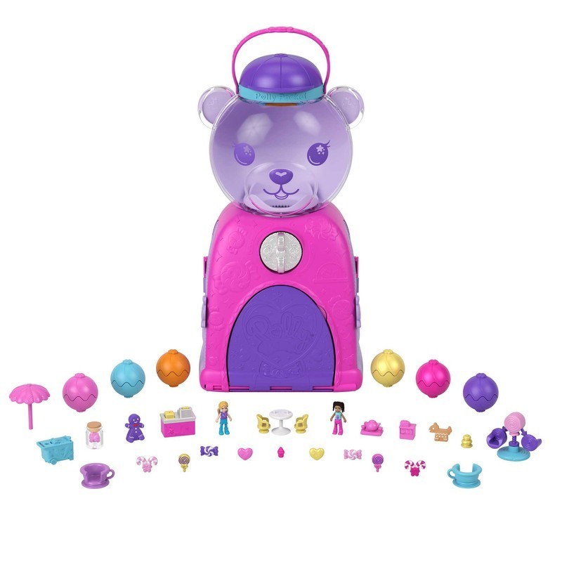 MUÑECA POLLY POCKET COMPACTO DE MAQUINA DE DULCES DE OSITO