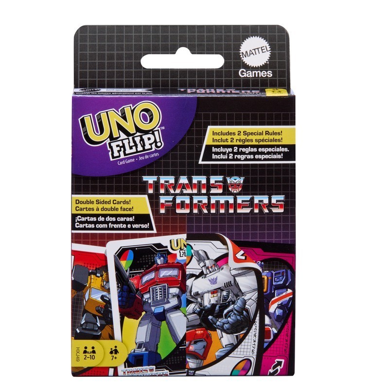 JUEGO DE MESA UNO FLIP TRANSFORMERS