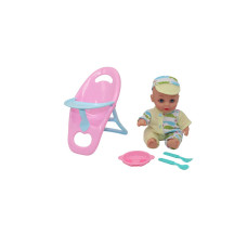 MUÑECO CON COMEDOR BOLSA