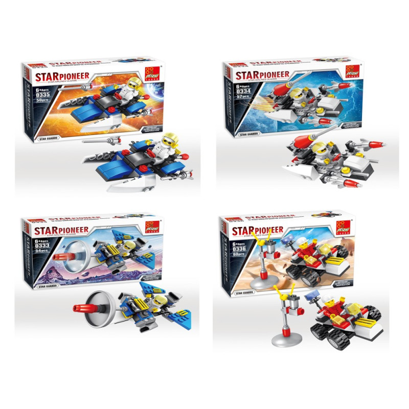 JUEGO DE BLOQUES STAR PIONEER 54 PIEZAS CAJA