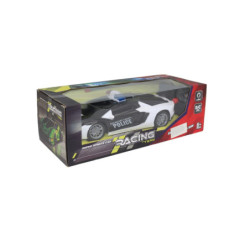 CARRO POLICIA RACING R/C PILAS CAJA