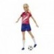 BARBIE PROFESIONES JUGADORA DE FÚTBOL PLAYERA ROJA