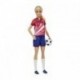 BARBIE PROFESIONES JUGADORA DE FÚTBOL PLAYERA ROJA