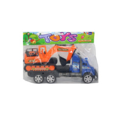 TRACTOMULA POLICIA CON RETROEXCAVADORA FRICCION BOLSA