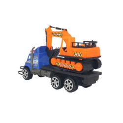 TRACTOMULA POLICIA CON RETROEXCAVADORA FRICCION BOLSA