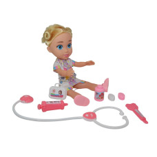 MUÑECA DOCTORA HAPPY LITTLY CON ACCESORIOS CAJA