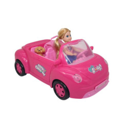 MUÑECA TRAVEL CON CARRO CAJA
