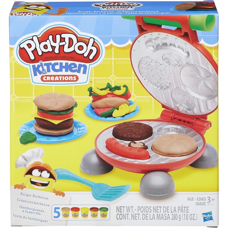 PLAY DOH HAMBURGUESAS A LA PARRILLA