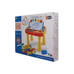 TABLERO CON MESA Y LETRAS MAGNETICAS CAJA
