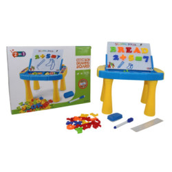 TABLERO CON MESA Y LETRAS MAGNETICAS CAJA