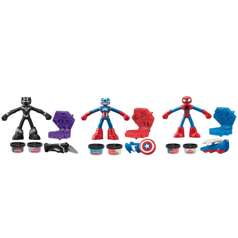 Masas y Plastilinas Play-Doh Marvel Superhéroe Surtido