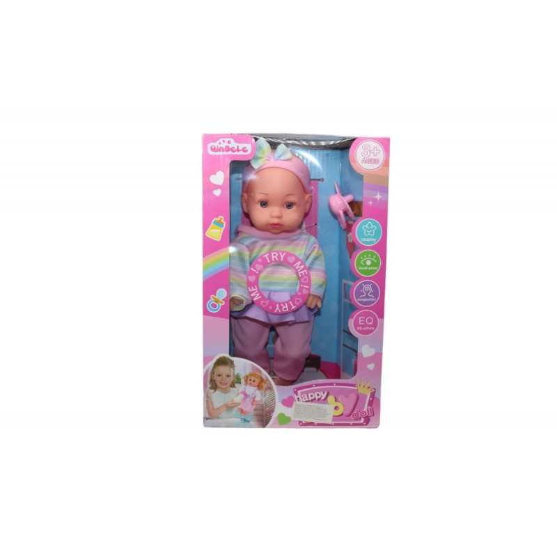 MUÑECO HAPPY BABY 4 SONIDOS CAJA