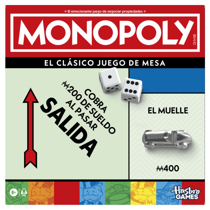 JUEGO DE MESA MONOPOLY CLÁSICO