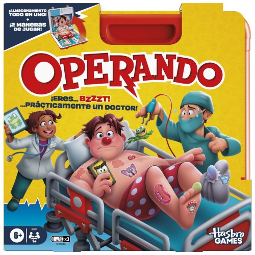 JUEGO DE MESA OPERANDO ELECTRONICO CAJA HASBRO GAMES