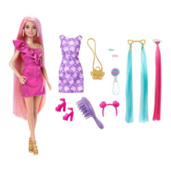 BARBIE TOTALLY HAIR MUÑECA CABELLO ARCOÍRIS EXTRA LARGO MATTEL