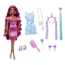 BARBIE TOTALLY HAIR MUÑECA CABELLO ARCOÍRIS EXTRA LARGO MATTEL