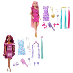 BARBIE TOTALLY HAIR MUÑECA CABELLO ARCOÍRIS EXTRA LARGO MATTEL