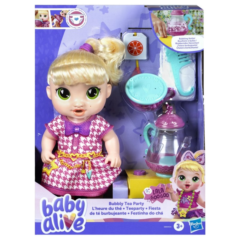 MUÑECA BABY ALIVE FIESTA DE TÉ BURBUJEANTE LALA GOOGOO
