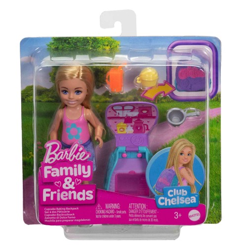 BARBIE CHELSEA MOCHILA PARA HORNEAR CUPCAKES