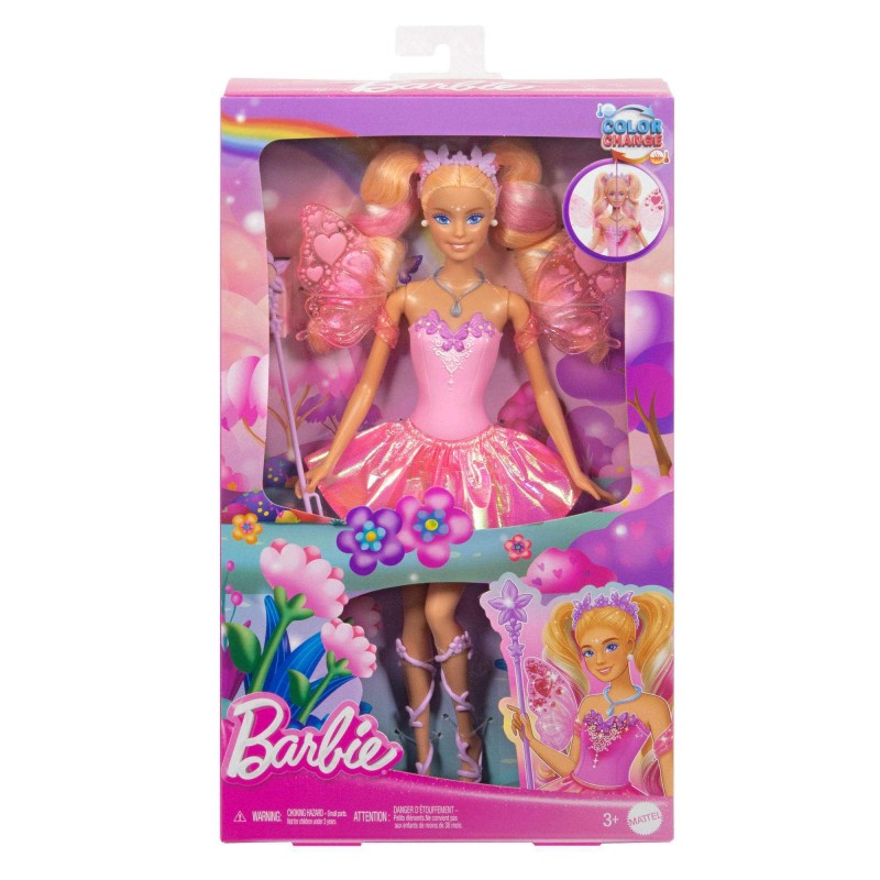 BARBIE MUÑECA HADA COLORES MÁGICOS PARA NIÑAS
