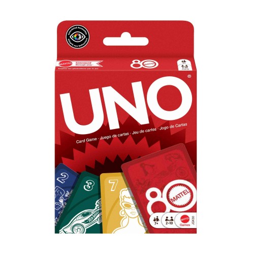 JUEGO DE CARTAS UNO MATTEL 80 ANIVERSARIO