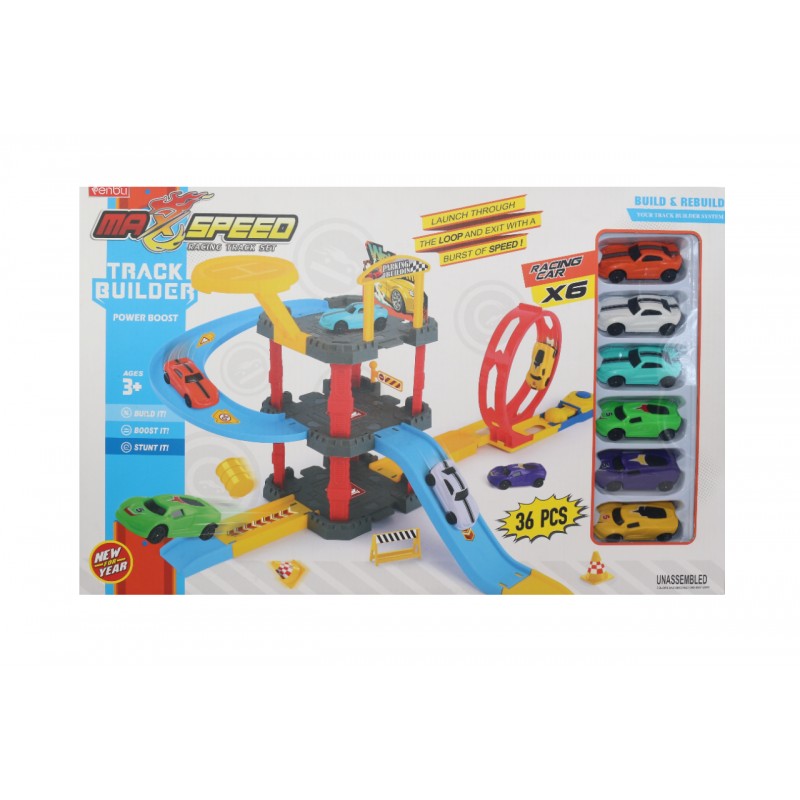 SET PARKING CON PISTA MAX SPEED CAJA