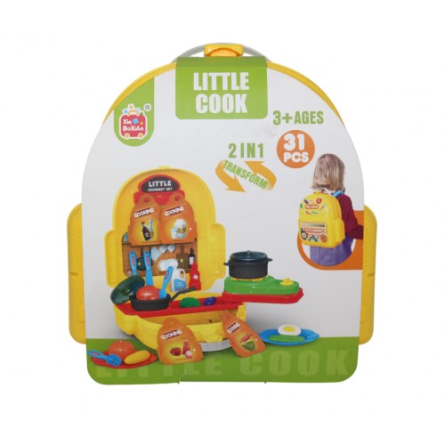 SET COCINA LITTLE COOK MORRAL