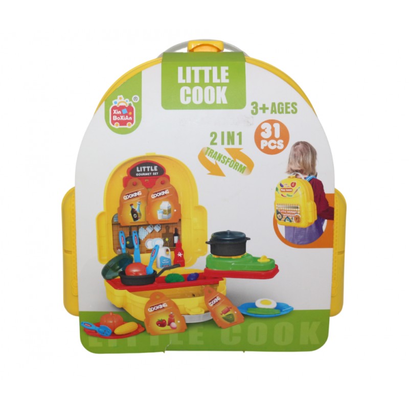 SET COCINA LITTLE COOK MORRAL