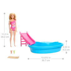 BARBIE PISCINA CON MUÑECA