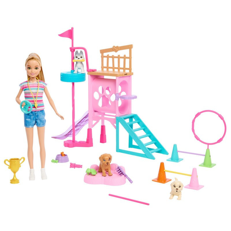 MUÑECA BARBIE STACIE AL RESCATE ENTRENADORA DE CACHORRITOS