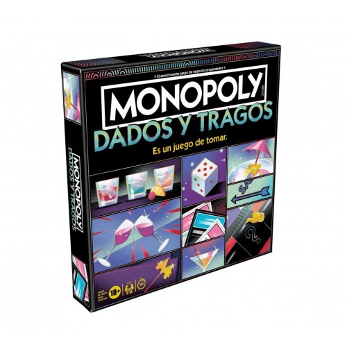 JUEGO DE MESA MONOPOLY TRAGOS Y DADOS
