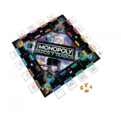 JUEGO DE MESA MONOPOLY TRAGOS Y DADOS