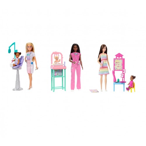 BARBIE PROFESIONES SET DE JUEGO CON MUÑECA SORPRESA