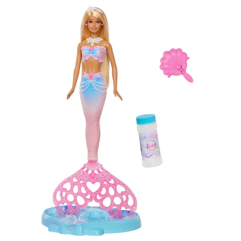 BARBIE MUÑECA SIRENA CON BURBUJAS