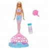 BARBIE MUÑECA SIRENA CON BURBUJAS