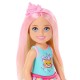 BARBIE MUÑECA CHELSEA CUMPLEAÑERA FALDA ROSA