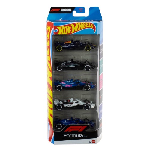 HOT WHEELS AUTOS DE CARRERAS F1 PACK X 5
