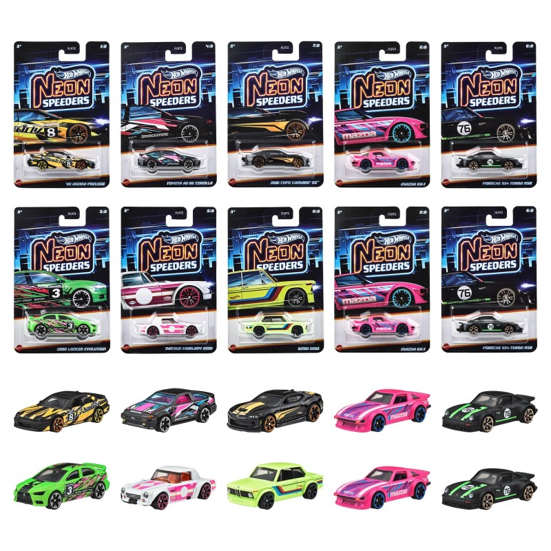 HOT WHEELS COLLECTOR AUTOS NEON SORPRESA ORIGINAL