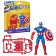 Figura de Acción Capitán América Marvel Avengers ActionVerse