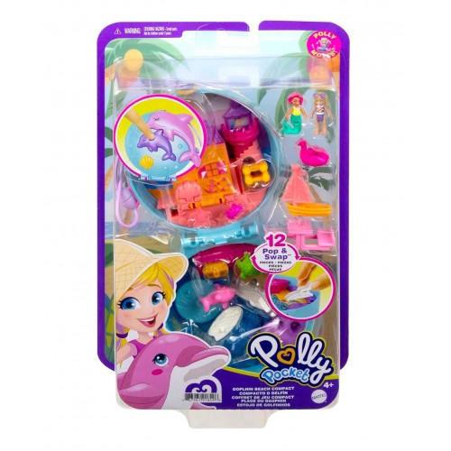 Polly Pocket Estuche Playa Delfín