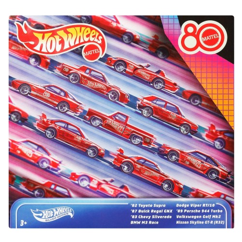 Hot Wheels Collector Mattel 80 Aniversario Paquete 8 Autos