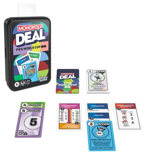 JUEGO DE CARTAS MONOPOLY DEAL EDICIÓN COPA MUNDIAL DE LA FIFA 2026