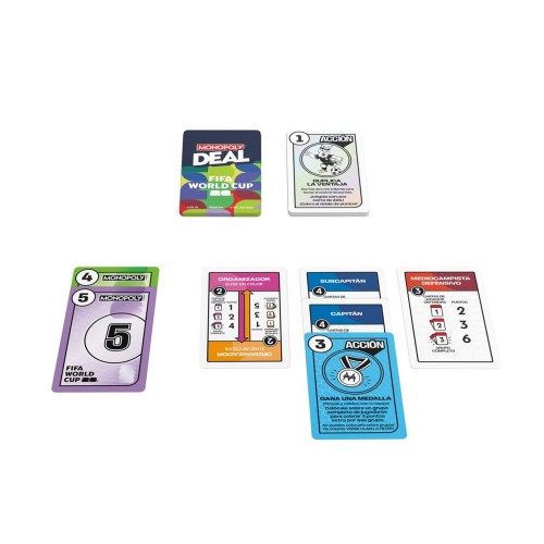 JUEGO DE CARTAS MONOPOLY DEAL EDICIÓN COPA MUNDIAL DE LA FIFA 2026