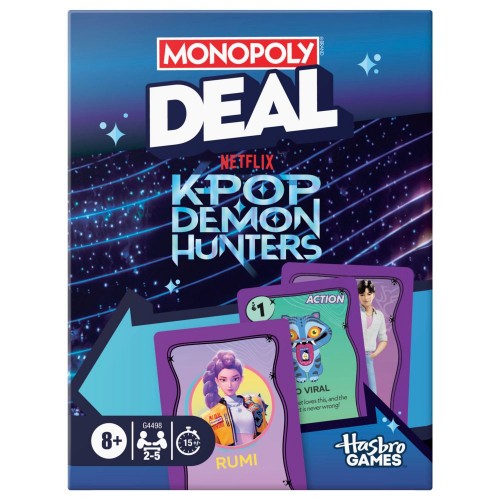 JUEGO DE CARTAS MONOPOLY DEAL: KPOP DEMON HUNTERS